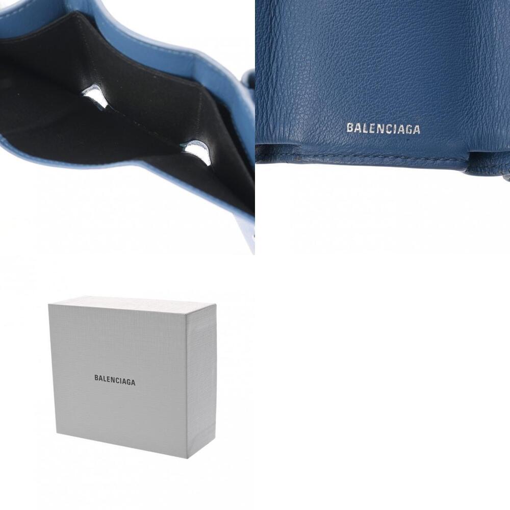 Balenciaga fold Wallet Blue Paper Tri Calfskin - Picture 12 of 12